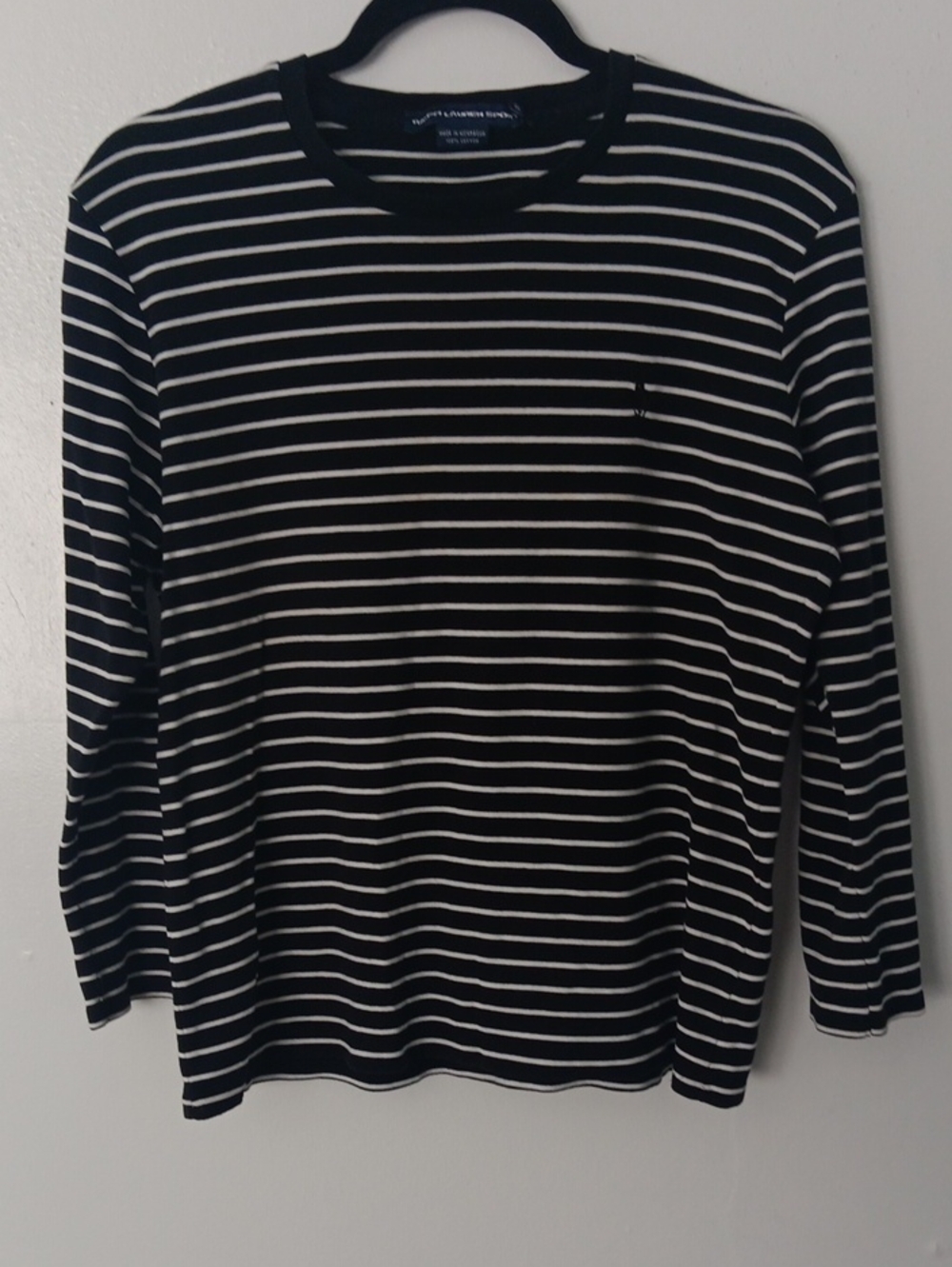 Ralph Lauren Sport Vintage Striped Long Sleeve Tee #3810